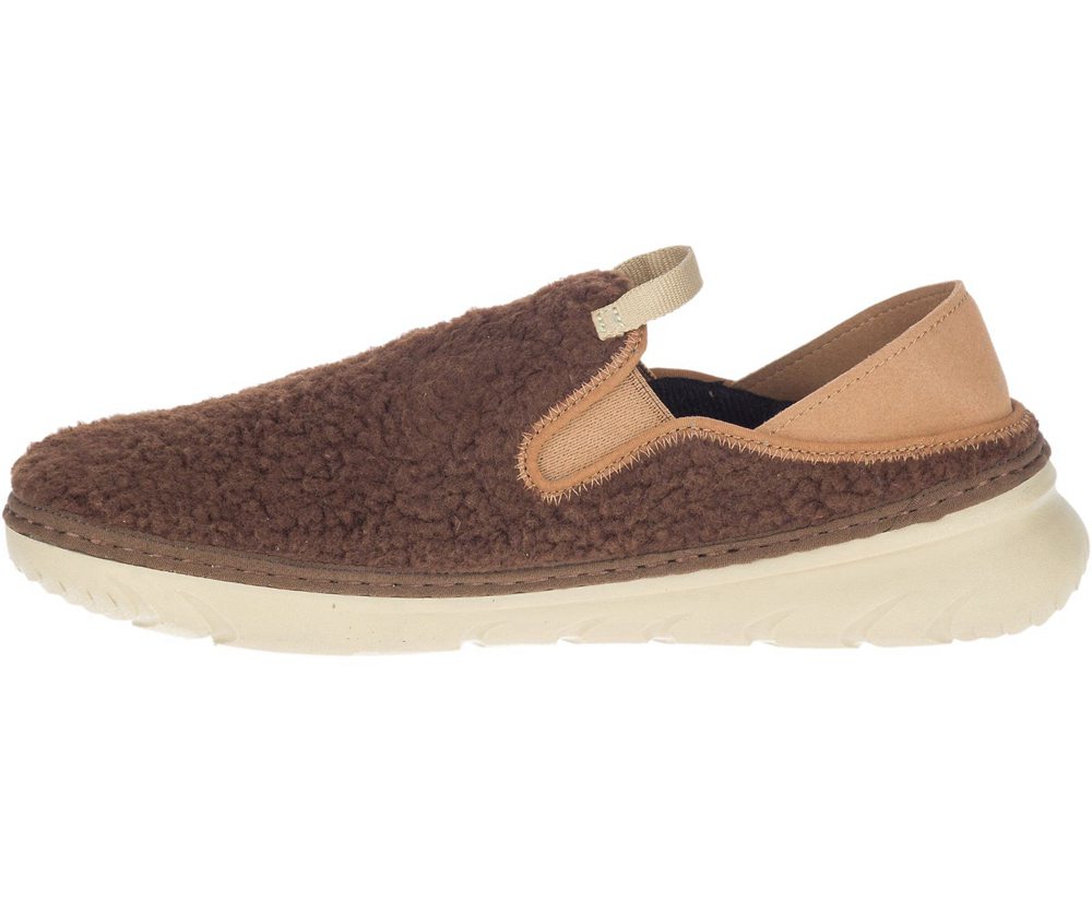 Merrell Slip Ons Brown - Hut Moc Cocoa - Mens 27IJQVRED